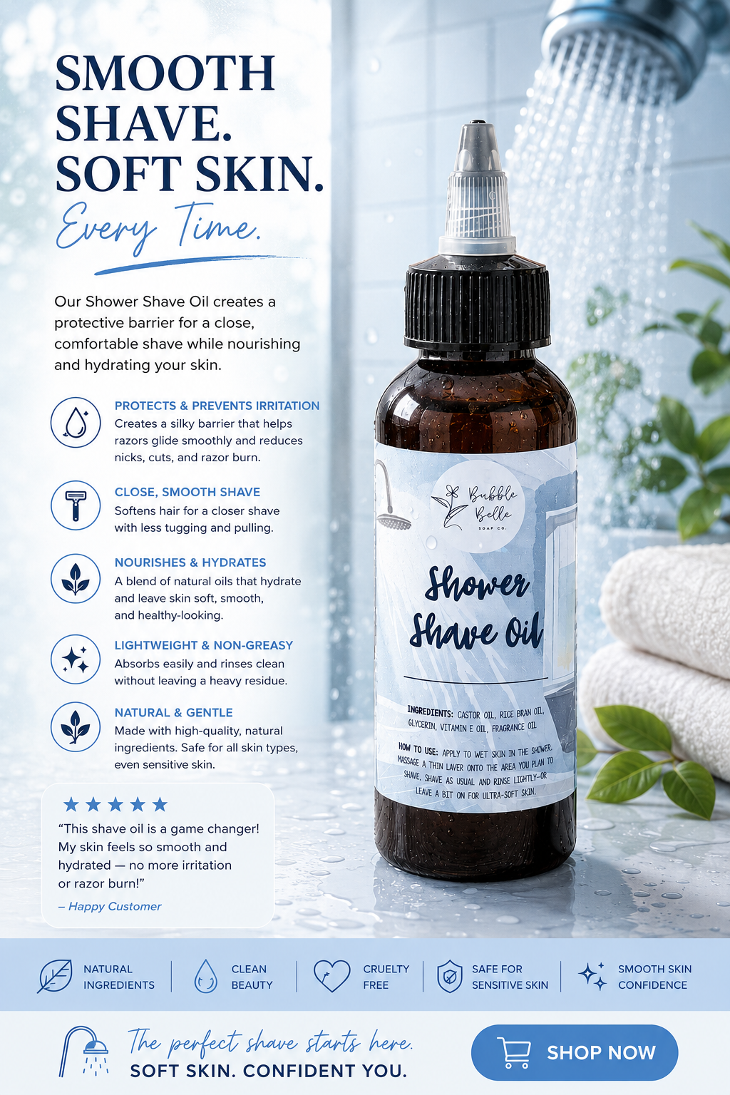 Shower Shave Oil