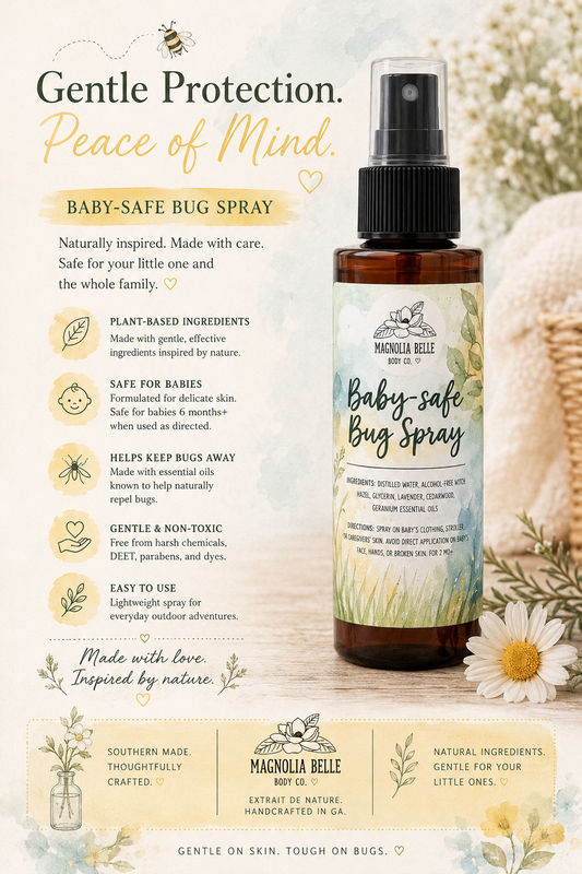 Baby Safe Bug Spray Repellent - All Natural