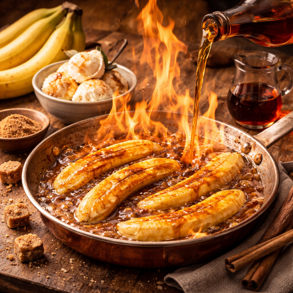 Bananas Flambe