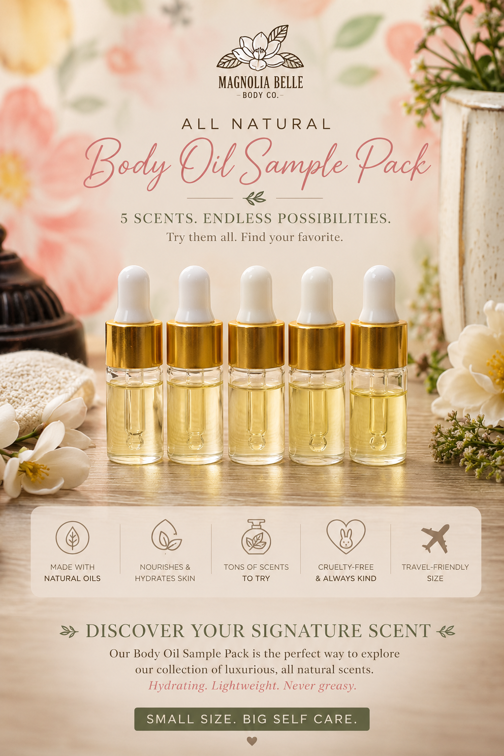 Body Oil Sample Pack